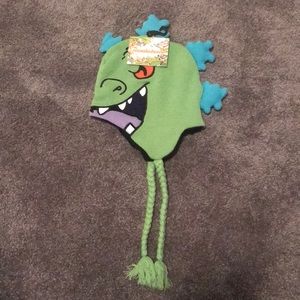 Nickelodeon Accessories - Nickelodeon Rugrats Reptar Winter Hat Adult Nickelodeon Accessories - Nickelodeon Rugrats Reptar Winter Hat Adult